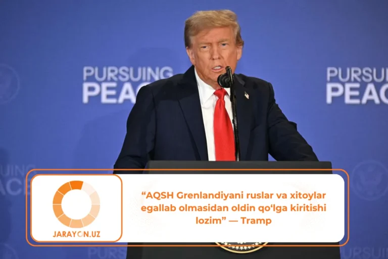 “AQSH Grenlandiyani ruslar va xitoylar egallab olmasidan oldin qo‘lga kiritishi lozim” — Tramp